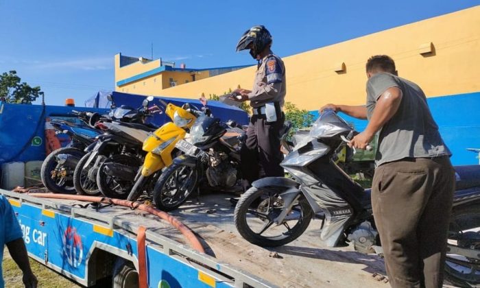 Puluhan Motor Terjaring Razia di Arsel