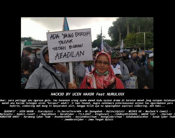 “Ada Yang Tegak Tapi Bukan Keadilan”, Begitu Pesan Hacker di IG RNH