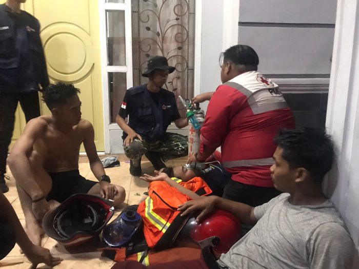 PMI Kotim Bantu Korban Luka Bakar dan Kehabisan Oksigen