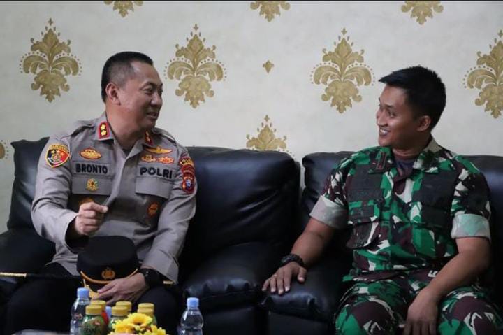 Baru Dilantik, Kapolres Lamandau Langsung Jalin Silaturahmi dengan Dandim Lamandau