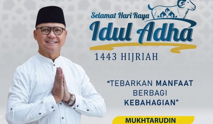 Peringati Iduladha, Mukhtarudin: Mari Tebarkan Manfaat Berbagi Kebahagiaan