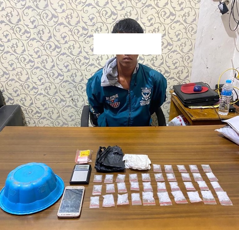 Simpan Hampir Satu Ons Sabu, Pemuda Asal Desa Telaga Baru Ditangkap Polisi