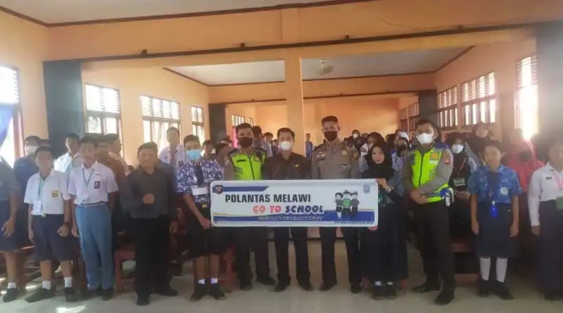 Satlantas Polres Melawi Adakan Police Goes To School di SMPN 2 Nanga Pinoh