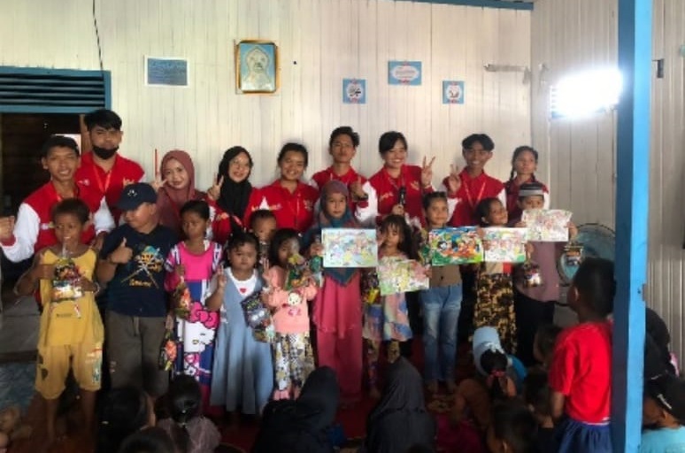 Anak-anak Mentangai Tengah Antusias Ikuti Lomba Peringatan HAN