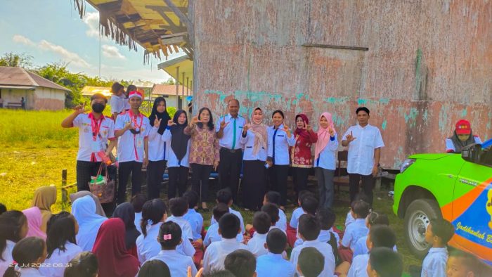 Tingkatkan Minat Baca, Mahasiswa KKN Kebangsaan Desa Manusup Hilir Datangkan Puskeling