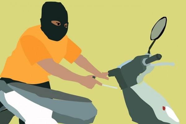 Kunci Masih Menempel Saat Diparkir, Motor Milik Lansia di Pangkalan Bun Diembat Maling