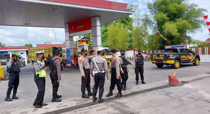 Polisi Amankan Pelaku Pungli dan Kendaraan Pelangsir di SPBU di Sampit