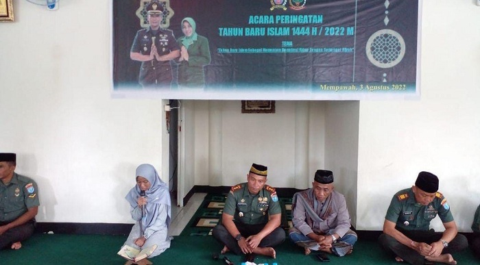 Peringati Tahun Baru Islam 1444 H, Kodim 1201/Mph Gelar Doa Bersama