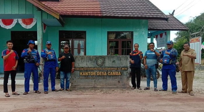 Kerjasama Pemdes Kandan, Satpolairud Polres Kotim Gelar Lomba Dayung Kambe