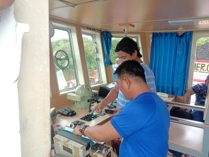 Satpolairud Polres Kotim Dapati Warga Ajukan Proposal ke Tugboat yang Berlabuh di DAS Mentaya