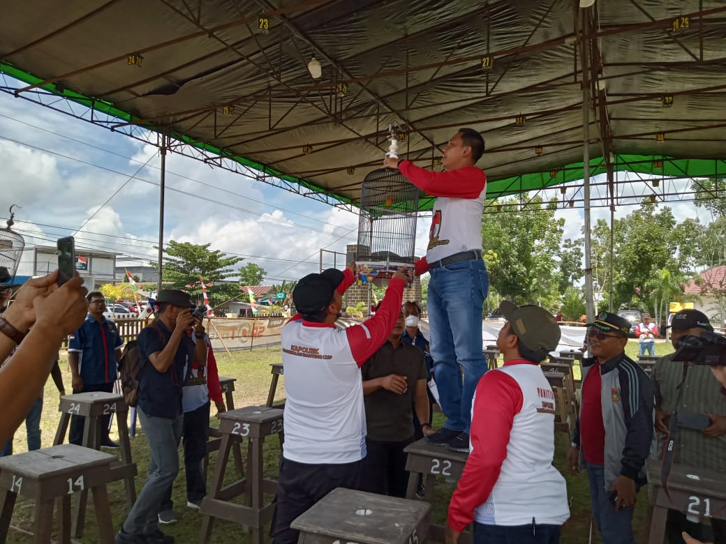 Dukung Komunitas Kicau, Polsek Pangkalan Banteng Gelar Lomba Burung Berkicau