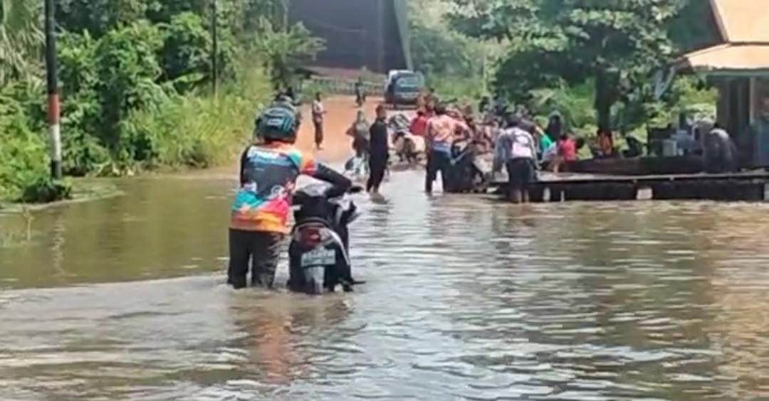 Air Sungai Meluap, Bagian Hilir Katingan Terancam Banjir