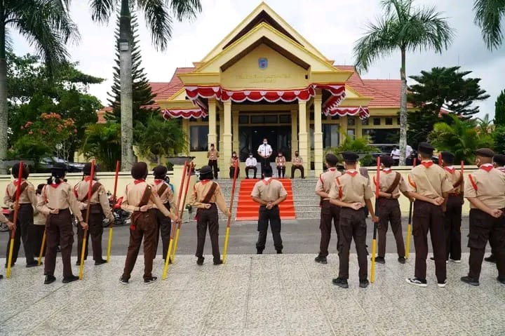 Lepas Kontingen Pramuka ke Jamnas, Bupati: Jaga Nama Baik Kabupaten Lamandau