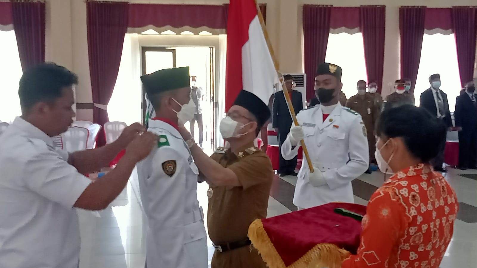 Resmi Dikukuhkan, Bupati Katingan Beri Semangat Paskibraka Jalankan Tugas dengan Baik