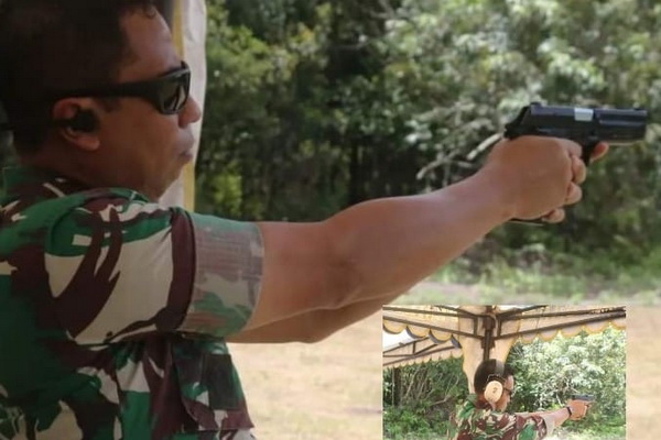 Asah Kemampuan Prajurit, Lanud Iskandar Gelar Latihan Menembak