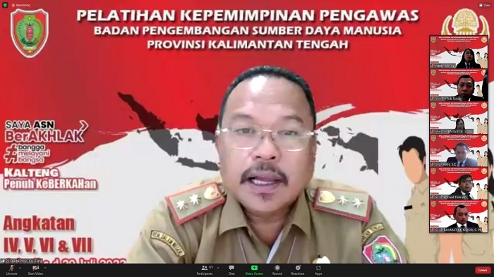 Pemprov Kalteng Gelar Pelatihan Kepemimpinan Pengawas Angkatan IV, V, VI, dan VII