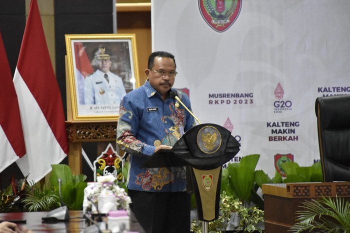 Pj. Sekda Sampaikan Ringkasan Rancangan RKPD Provinsi Kalteng Tahun 2022