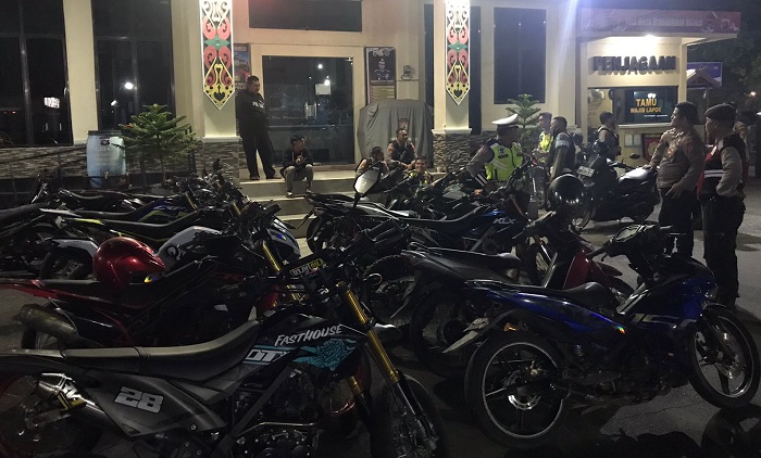Pakai Knalpot Brong, Polisi Amankan 25 Motor di Sampit