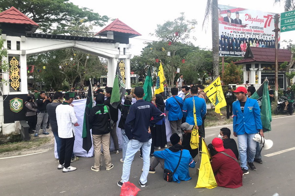 Jumlahnya Sedikit, Massa Aksi Unjuk Rasa di Kotim Dianggap Luar Biasa