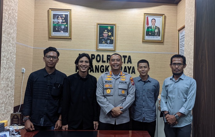 Tangkal Polarisasi dan Hoax Jelang Pemilu, KSLI Silaturahmi ke Kapolresta Palangka Raya