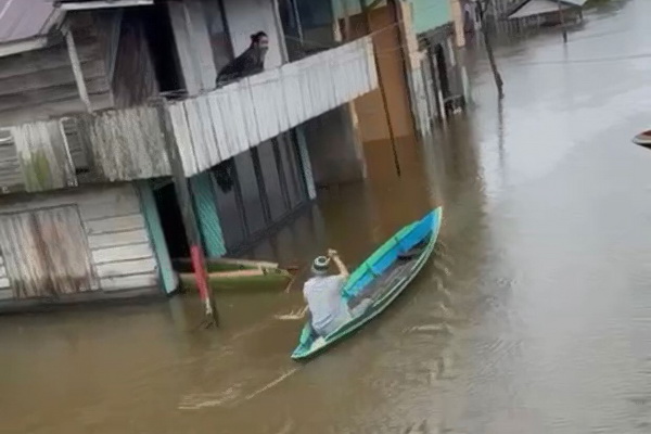 Desa Hanjalipan Terendam, Warga Minta Pemerintah Kirim Sembako