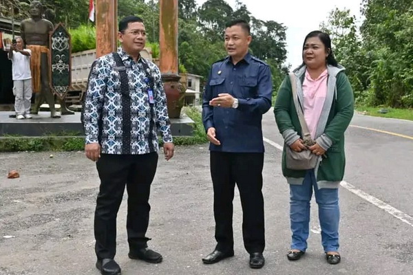 Didampingi Wabup, Kepala BNNP Kalteng Tinjau Lokasi Pembangunan Kantor BNNK Lamandau