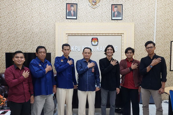 KSLI Temui KPU Kalteng, Kurniawan: Pemuda Kalteng Harus Cerdas Berpolitik Gagasan