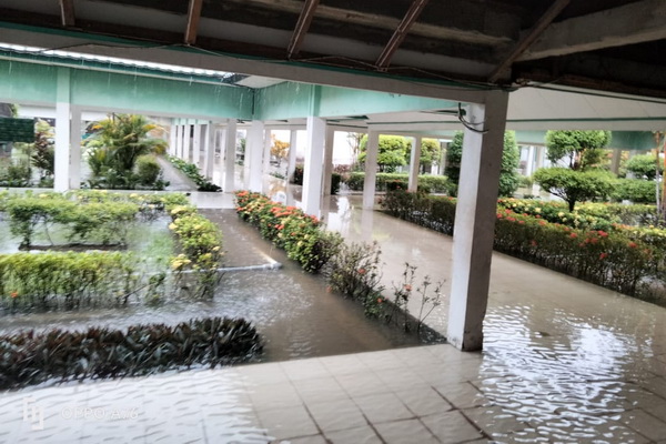 Selasar RSUD dr Murjani Sampit Tergenang Banjir