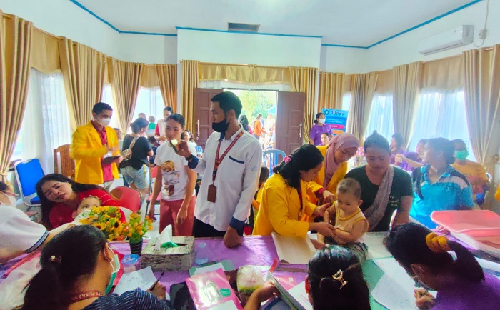 Kelompok 22 KKN TM UPR Gelar Sosialisasi Pencegahan Stunting di Desa Rangan Tate 