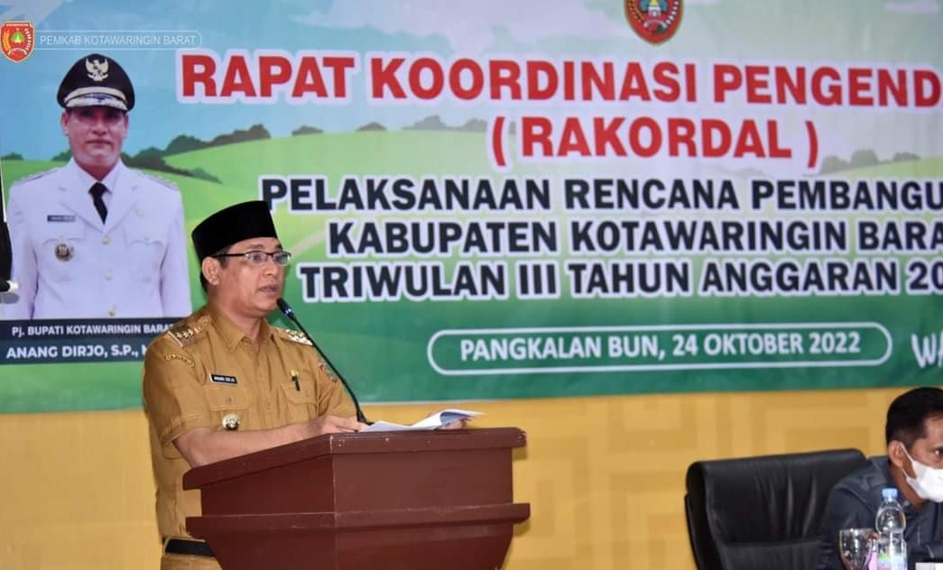 Pj Bupati Kobar Minta agar Seluruh Perangkat Daerah Percepat Pelaksanaan Kegiatan