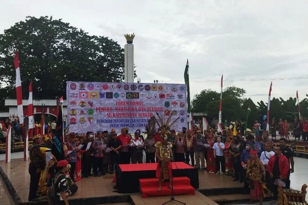 Peringatan Hari Kesaktian Pancasila, Warga Kalteng Gelar Menari Manasai Kolosial