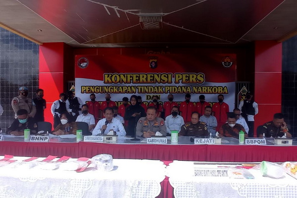 Ditresnarkoba Polda Kalteng Musnahkan 1,2 Kg Sabu dan 422 Butir Ekstasi