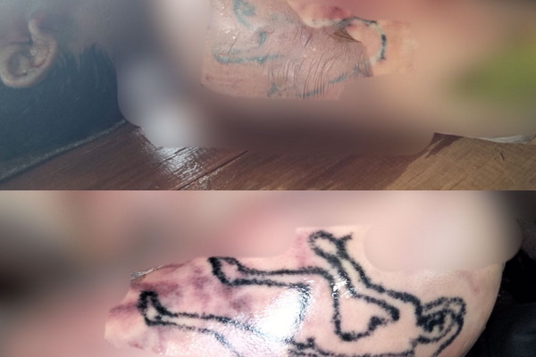 Ini Gambar Tato pada Janazah Pria Tanpa Identitas di Parenggean