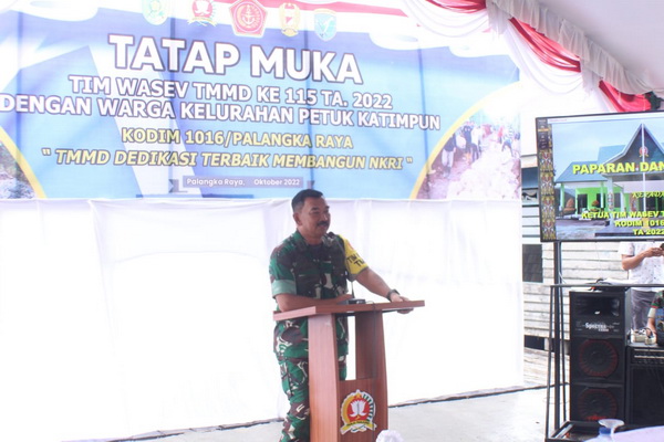 Pantau Progres TMMD di Petuk Katimpun, Wasev Mabes: Semua Elemen Harus Bersatu Demi NKRI