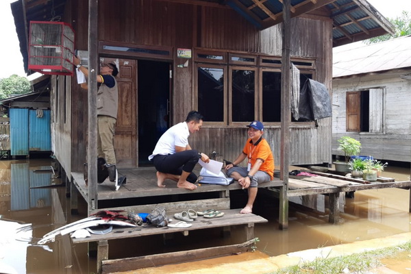Masuk Daerah Banjir, KPU Kotim Tetap Lakukan Verfak Keanggotaan Parpol