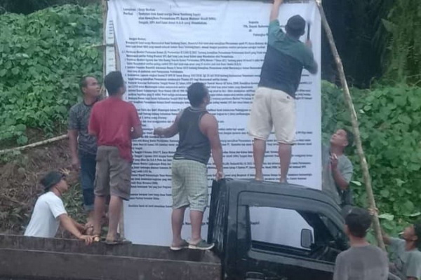 Masyarakat Desa Tumbang Sapiri Minta Bupati Kotim Tegakkan Aturan Plasma 20 Persen