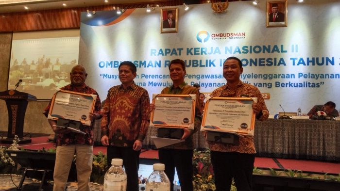 Membanggakan, Ombudsman Kalteng Raih Penghargaan Kinerja Terbaik se-Indonesia