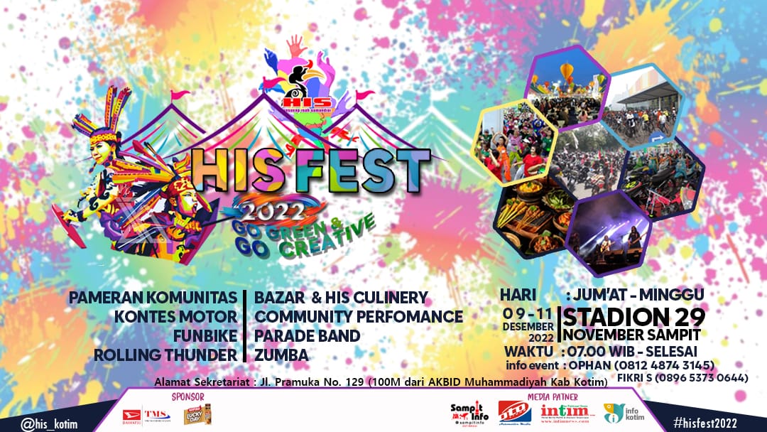 HIS Fest Bakal Digelar di Sampit! Ada Pameran Komunitas, Fun Bike hingga Parade Band