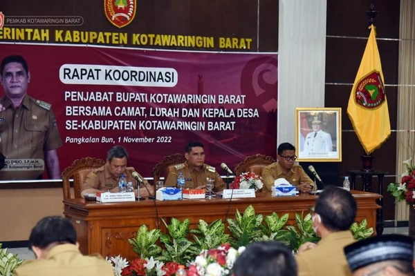 Efektifkan Koordinasi, Pj Bupati Kobar Pimpin Rapat Antarjenjang Pemerintah