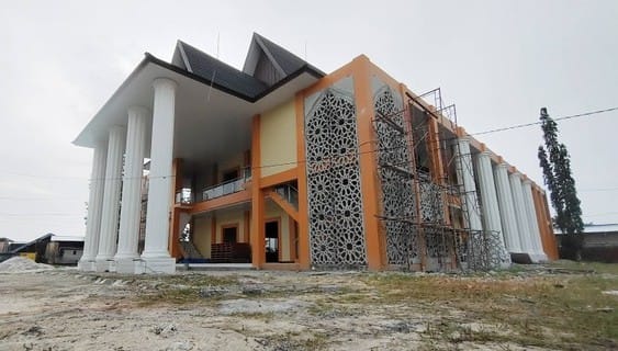 Pembangunan Aula Bupati Kobar Capai 97 Persen, Awal Tahun 2023 Bisa Digunakan