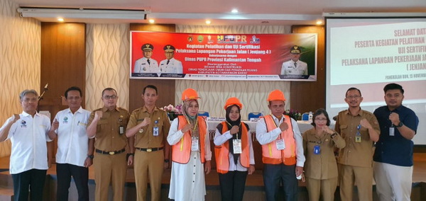 PUPR Kobar Gelar Pelatihan dan Uji Sertifikasi Pelaksana Lapangan Pekerjaan Jalan Jenjang IV
