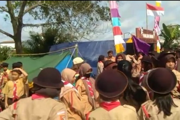 Pekan Madrasah, 250 Pramuka Penggalang SD dan SMP se-Kecamatan Cempaga Hulu Ikut Persami