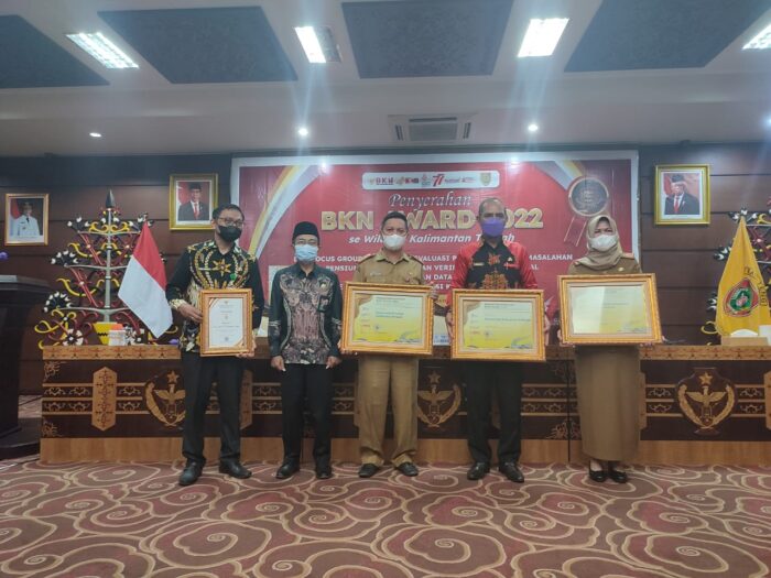 Pemprov Kalteng Berhasil Raih Penghargaan BKN Award 2022