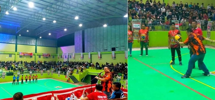 Turnamen Bola Voli Piala Dandim-Pemuda Pancasila Resmi Dibuka