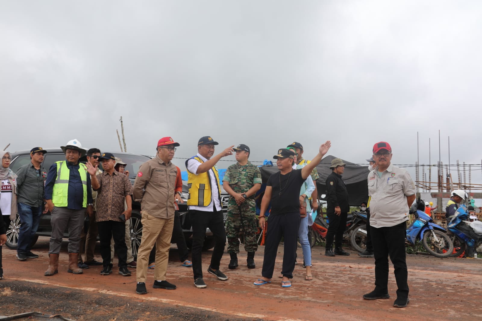 Gubernur Sugianto Tinjau Infrastruktur Irigasi Food Estate di Dadahup