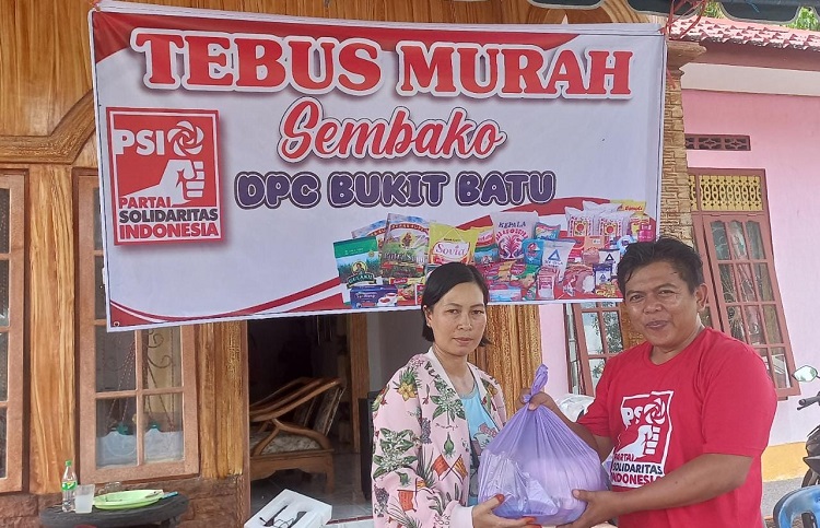 Ada Paket Sembako Tebus Murah dari PSI Kalteng