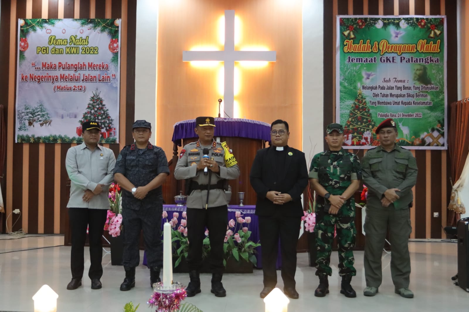 Periksa Pengamanan Natal, Kapolda Kalteng Sambangi Gereja di Kota Palangka Raya