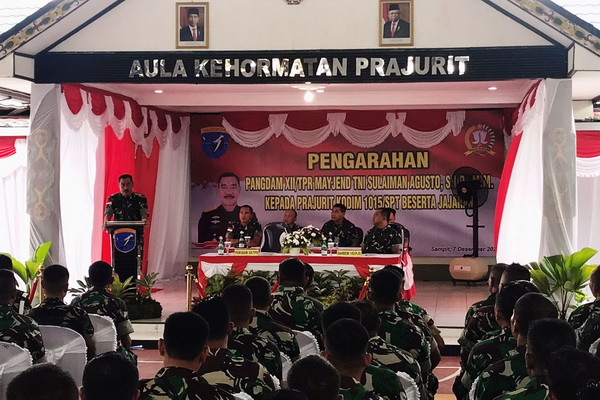 Pangdam XII Tanjungpura Klaim Tingkat Kepercayaan Publik pada TNI Sangat Tinggi