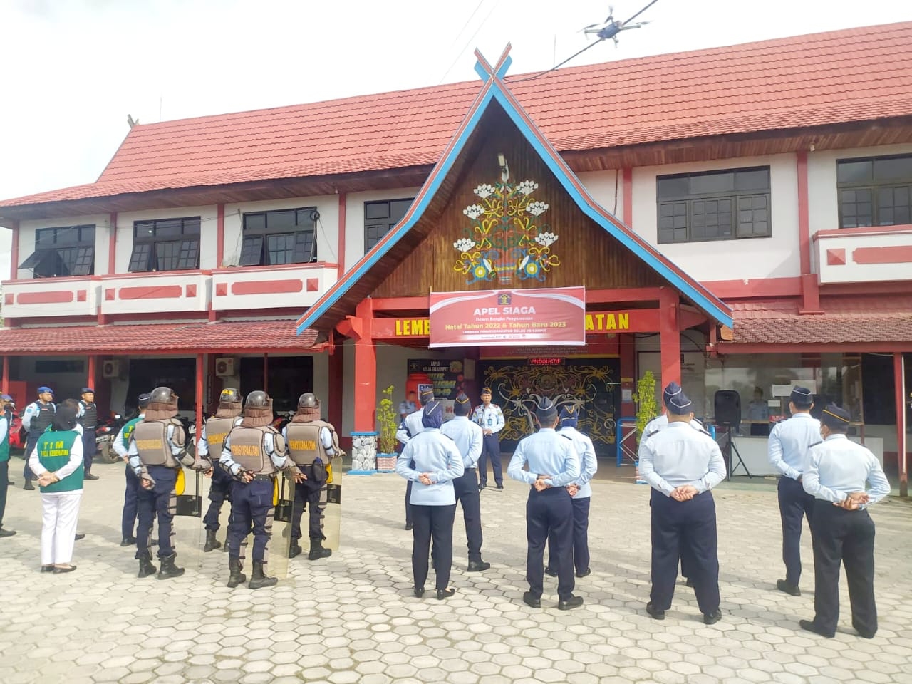 Apel Siaga Keamanan Digelar Lapas Sampit Jelang Hadapi Nataru