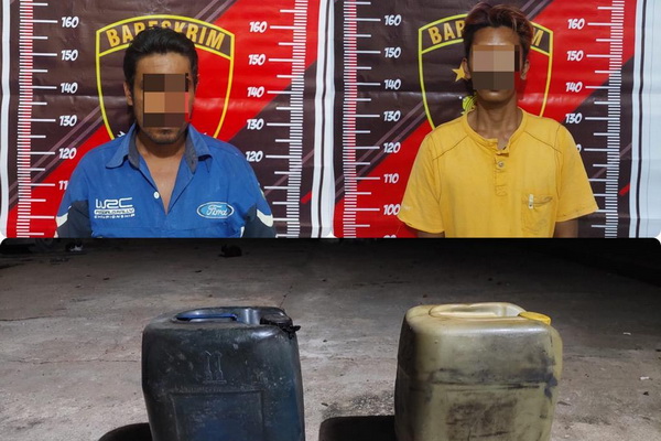 Polisi Ringkus Pelaku Penggelapan dan Penadah Solar Milik PT Unggul Lestari